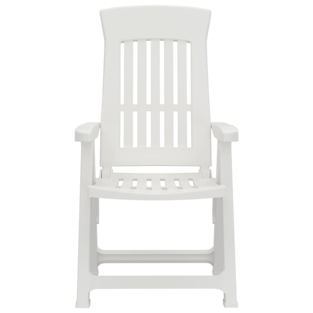 vidaXL Reclining Chair Outdoor Folding Armchair Garden Furniture 2 Pcs PP-6