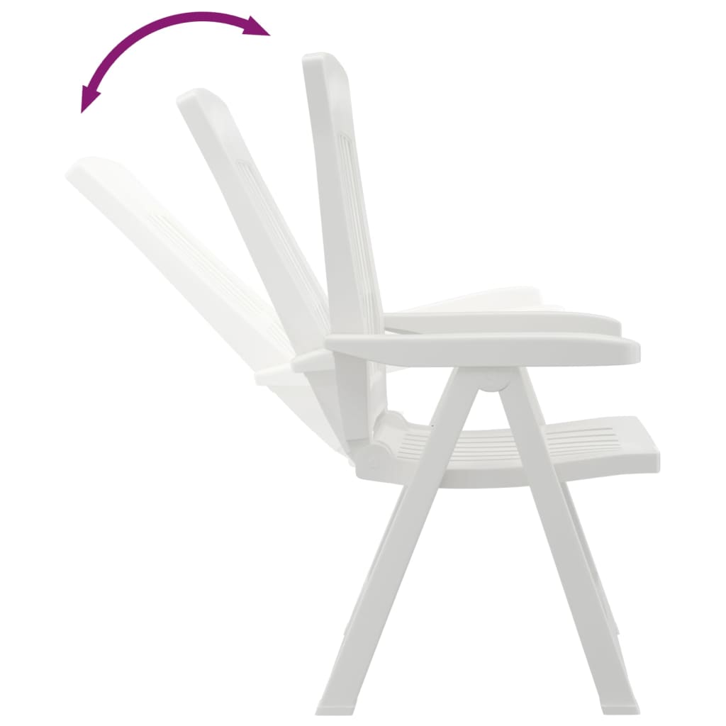 vidaXL Reclining Chair Outdoor Folding Armchair Garden Furniture 2 Pcs PP-15