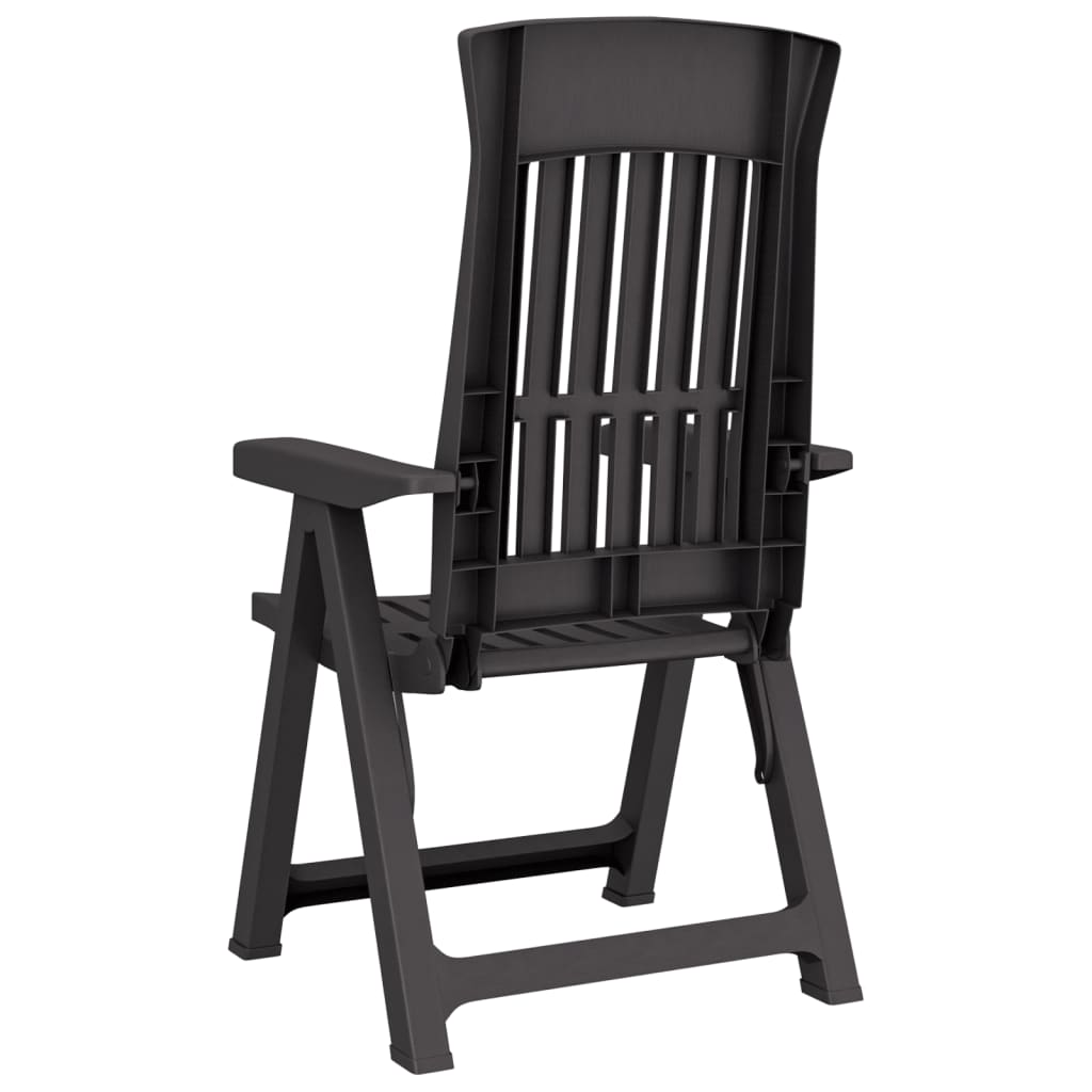 vidaXL Reclining Chair Outdoor Folding Armchair Garden Furniture 2 Pcs PP-25