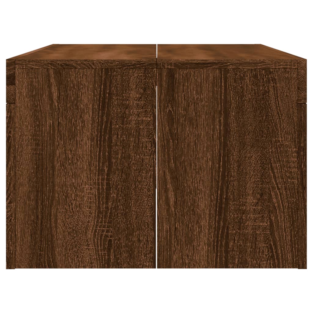 vidaXL Coffee Table Black 40.2"x19.7"x14.2" Engineered Wood-12