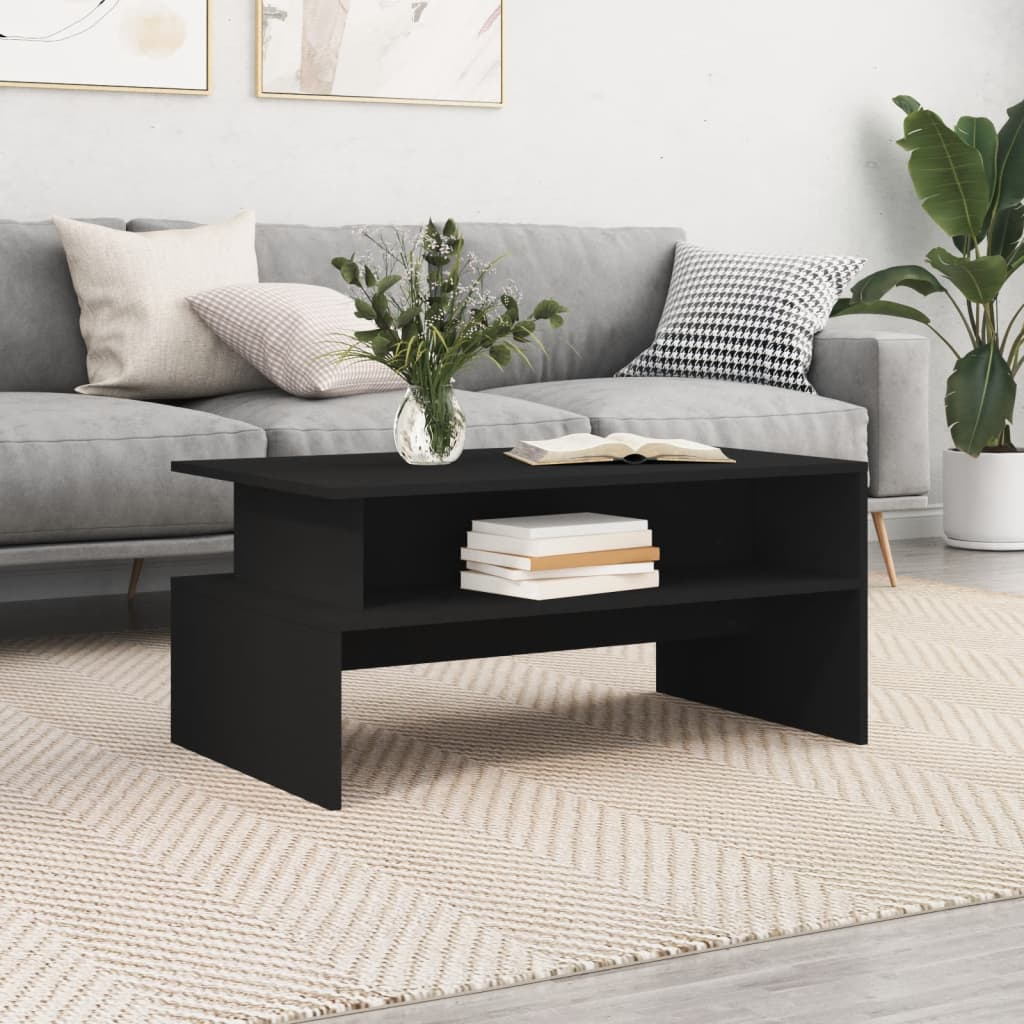 vidaXL Coffee Table Accent Couch Sofa Side Table with Storage Engineered Wood-2