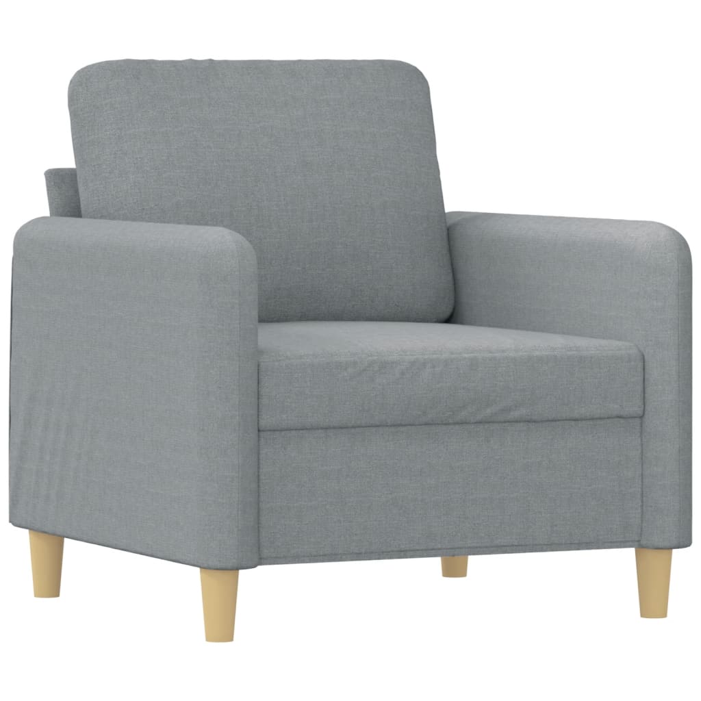 vidaXL Sofa Chair Single Sofa Armchair with Footstool for Living Room Fabric-5