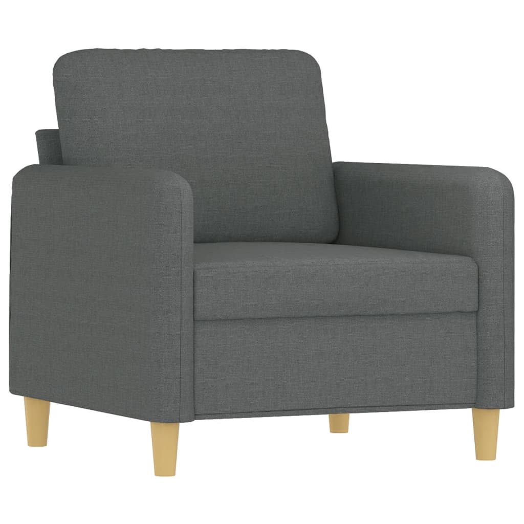 vidaXL Sofa Chair Single Sofa Armchair with Footstool for Living Room Fabric-8