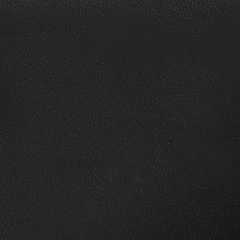 vidaXL 2 Piece Sofa Set with Pillows Black Faux Leather-6