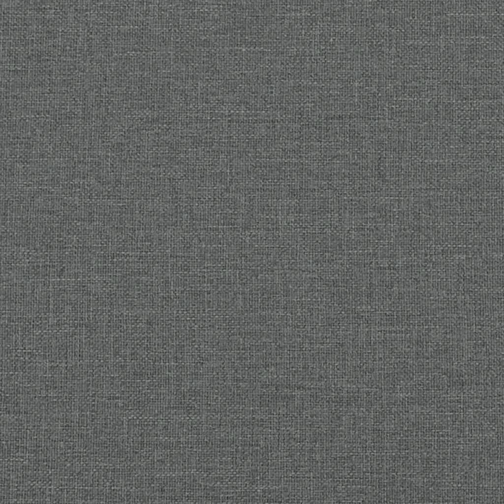 vidaXL 2 Piece Sofa Set with Cushions Dark Gray Fabric-3