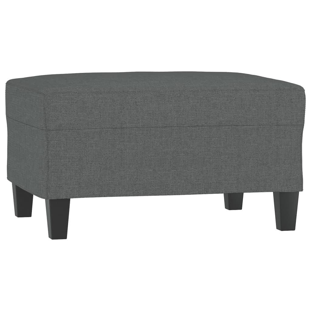vidaXL 4 Piece Sofa Set with Pillows Dark Gray Fabric-4