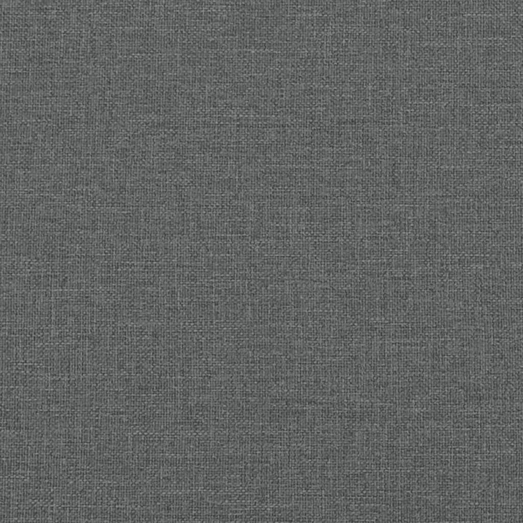 vidaXL 3 Piece Sofa Set with Cushions Dark Gray Fabric-6