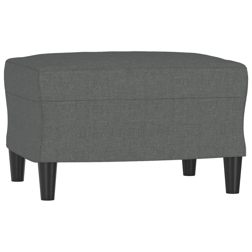 vidaXL 4 Piece Sofa Set with Cushions Dark Gray Fabric-4