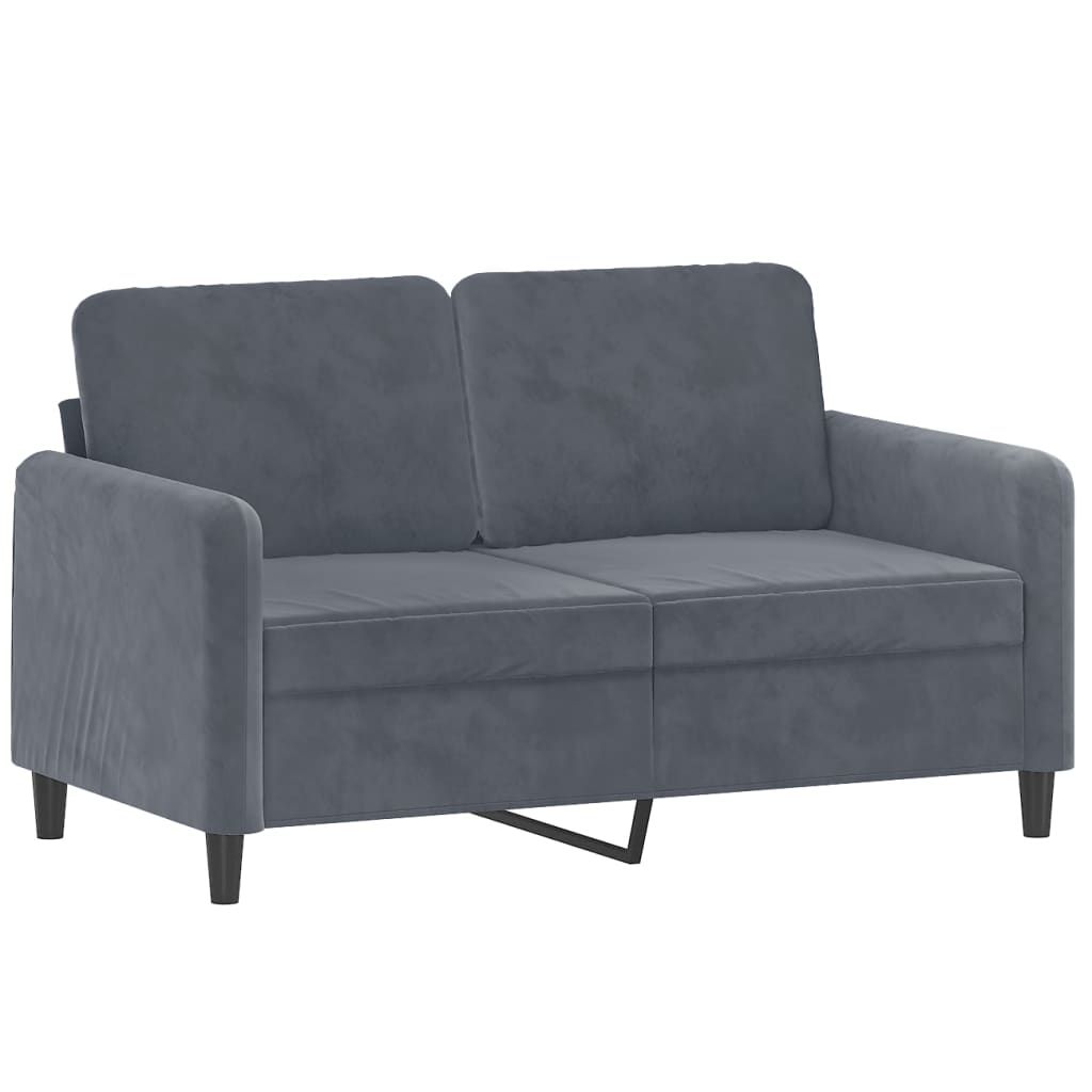 vidaXL 3 Piece Sofa Set Dark Gray Velvet-2