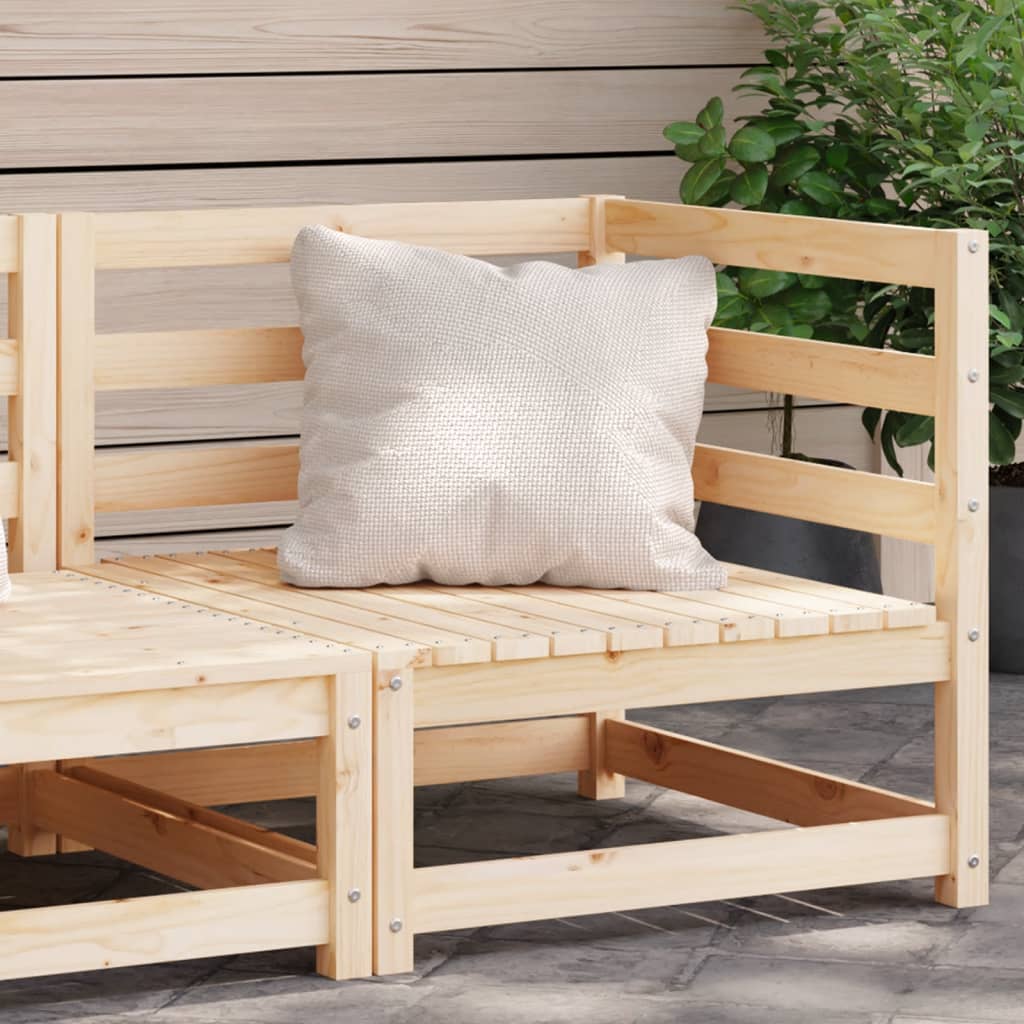 vidaXL Patio Sofa Corner 27.6"x27.6"x26.4" Solid Wood Pine-0