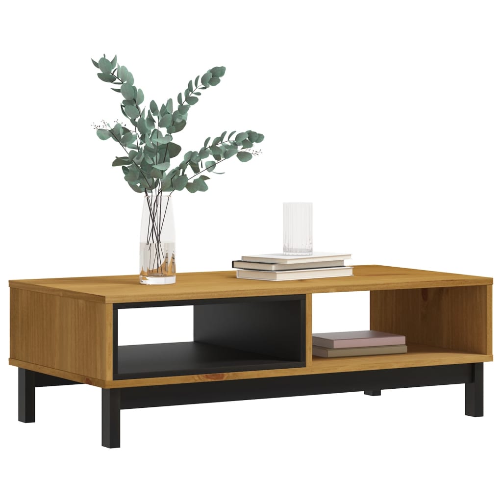 vidaXL Coffee Table FLAM 39.4"x19.7"x12.8" Solid Wood Pine-1