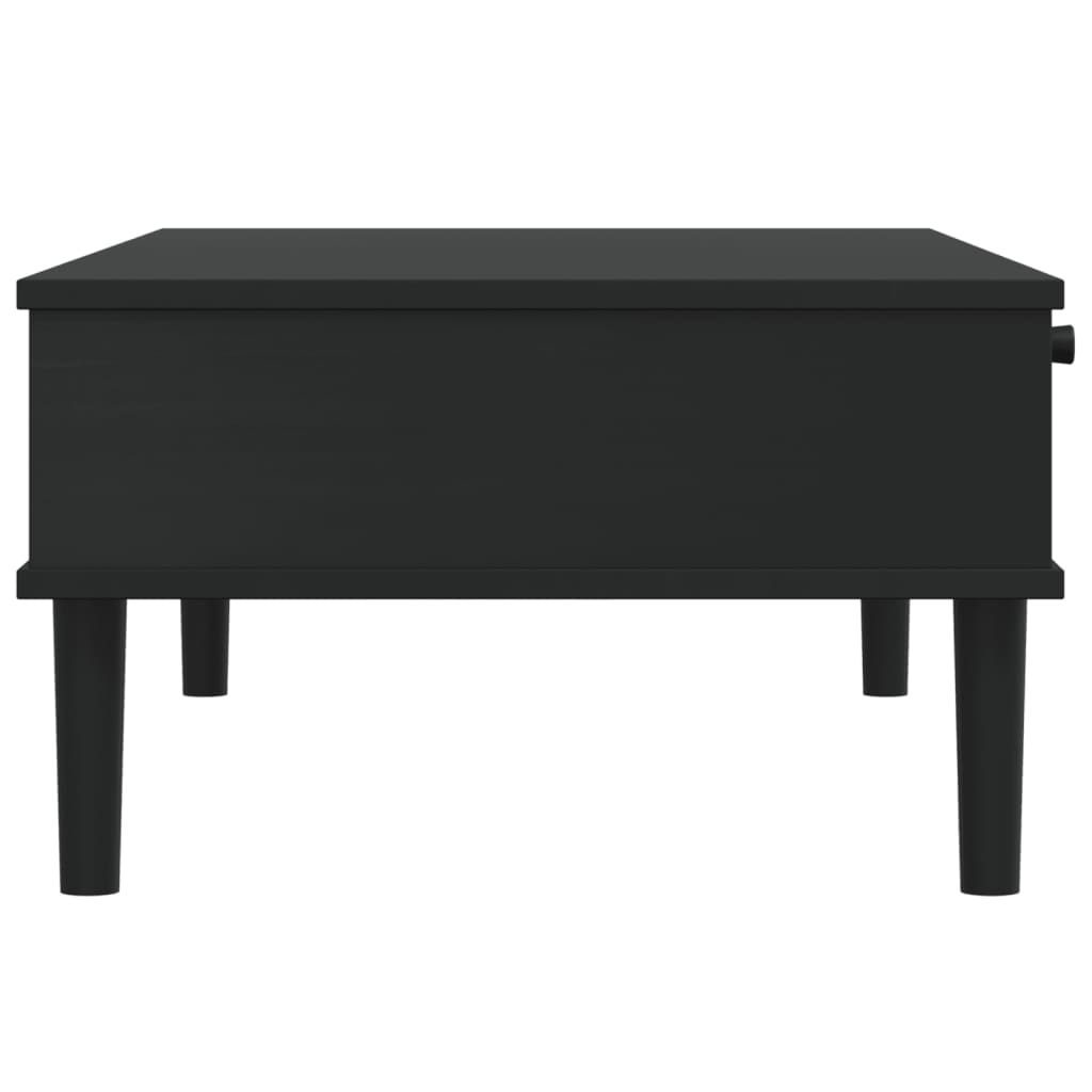 vidaXL Coffee Table Accent Storage Side Table SENJA Rattan Look Solid Wood-18
