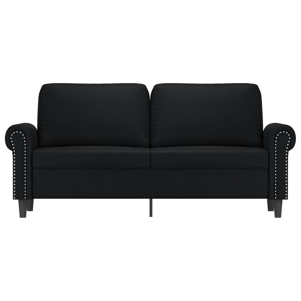 vidaXL Sofa Chair Accent Upholstered Single Sofa Chair Black Faux Leather-3