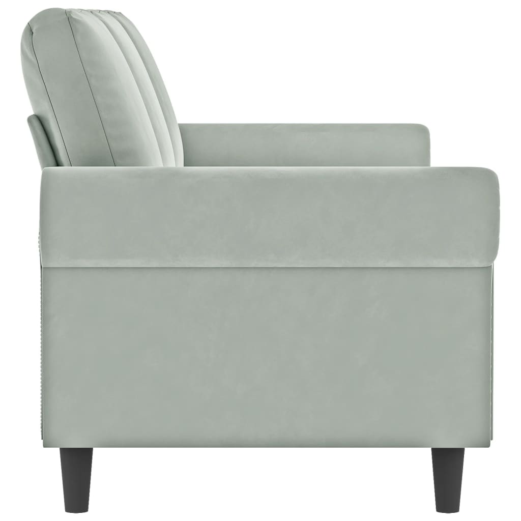 vidaXL Sofa Chair Accent Upholstered Club Armchair for Living Room Velvet-95