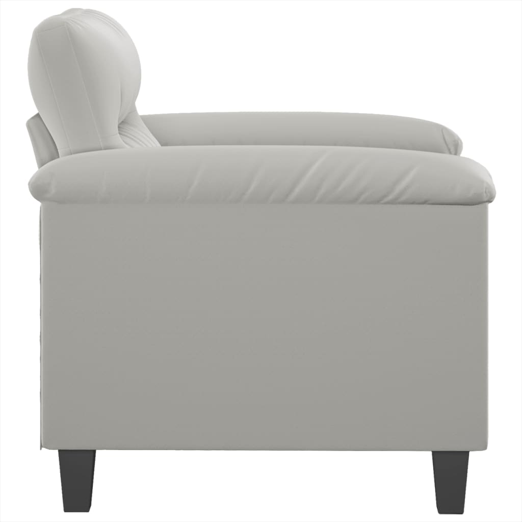 vidaXL Sofa Chair Upholstered Club Armchair for Living Room Microfiber Fabric-18