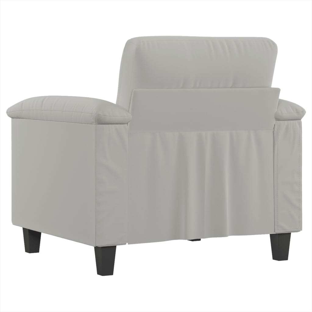 vidaXL Sofa Chair Upholstered Club Armchair for Living Room Microfiber Fabric-20