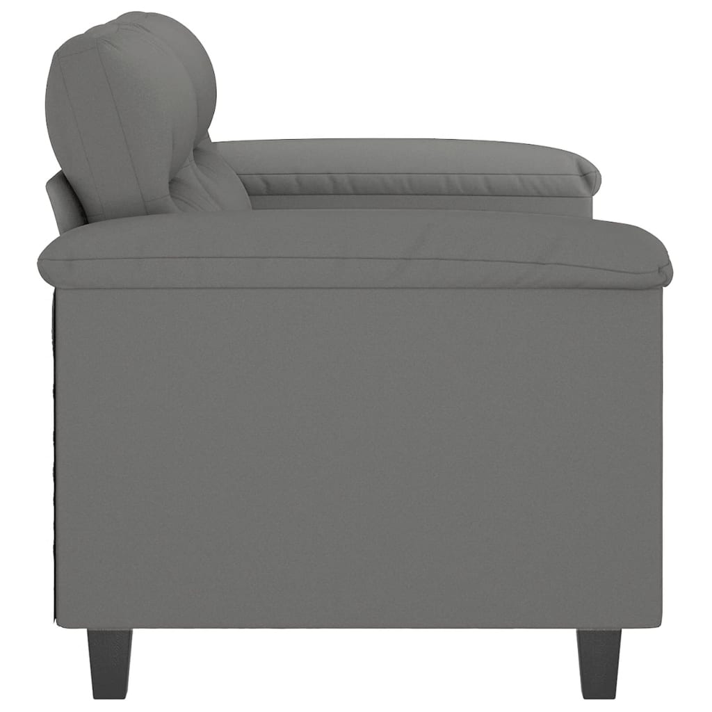 vidaXL Sofa Chair Upholstered Club Armchair for Living Room Microfiber Fabric-11