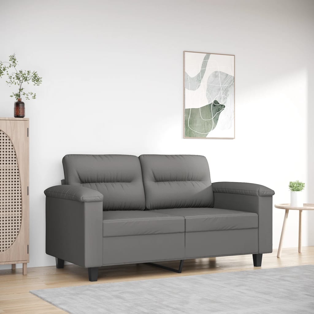 vidaXL Sofa Chair Upholstered Club Armchair for Living Room Microfiber Fabric-5