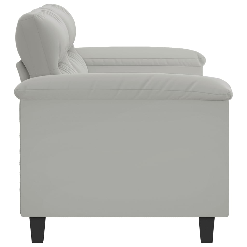 vidaXL Sofa Chair Upholstered Club Armchair for Living Room Microfiber Fabric-4