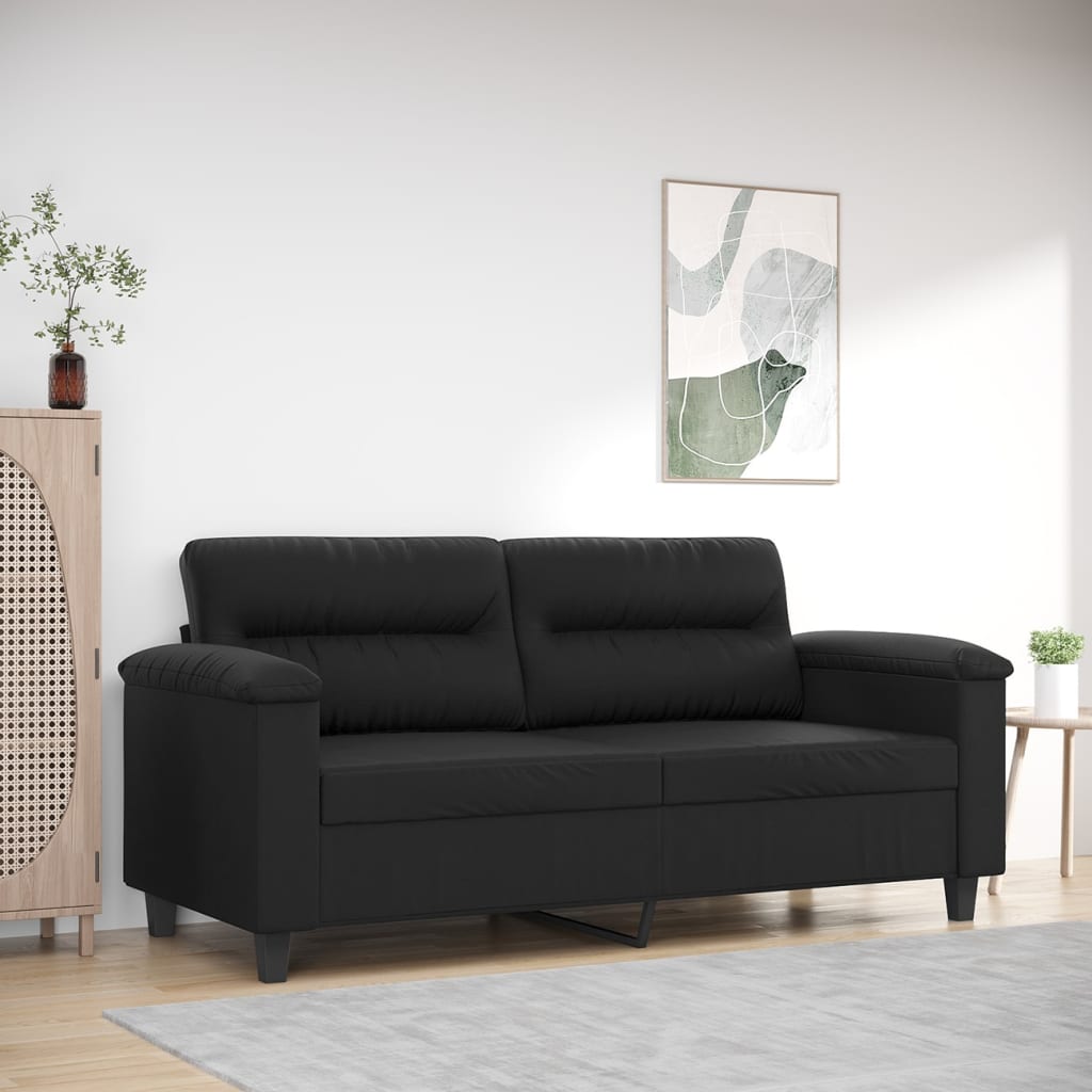 vidaXL Sofa Chair Accent Upholstered Single Sofa Chair Black Faux Leather-5