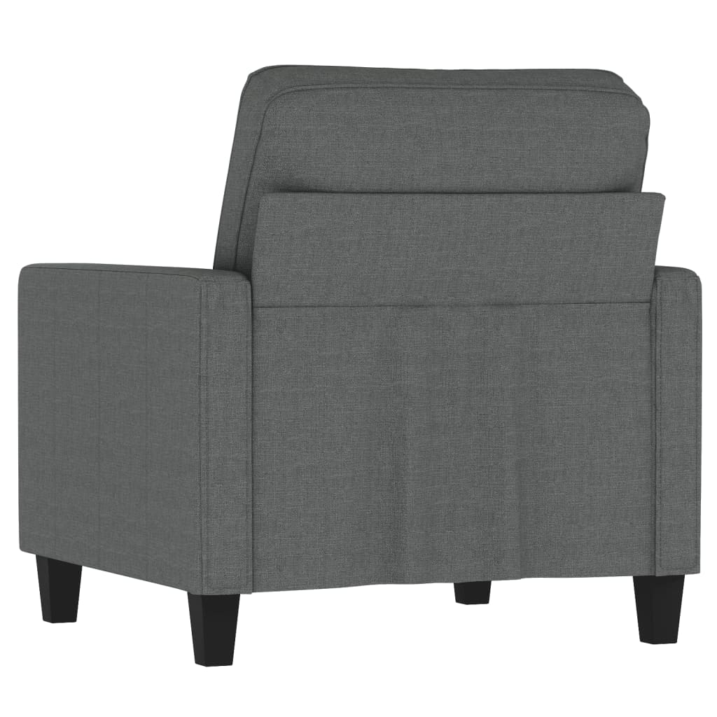vidaXL Sofa Chair Upholstered Accent Armchair Sofa Comfort Dark Gray Fabric-37