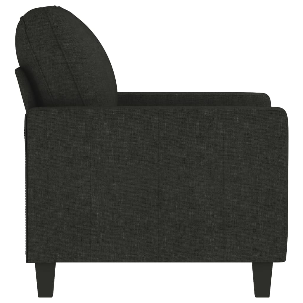 vidaXL Sofa Chair Upholstered Accent Armchair Sofa Comfort Dark Gray Fabric-47