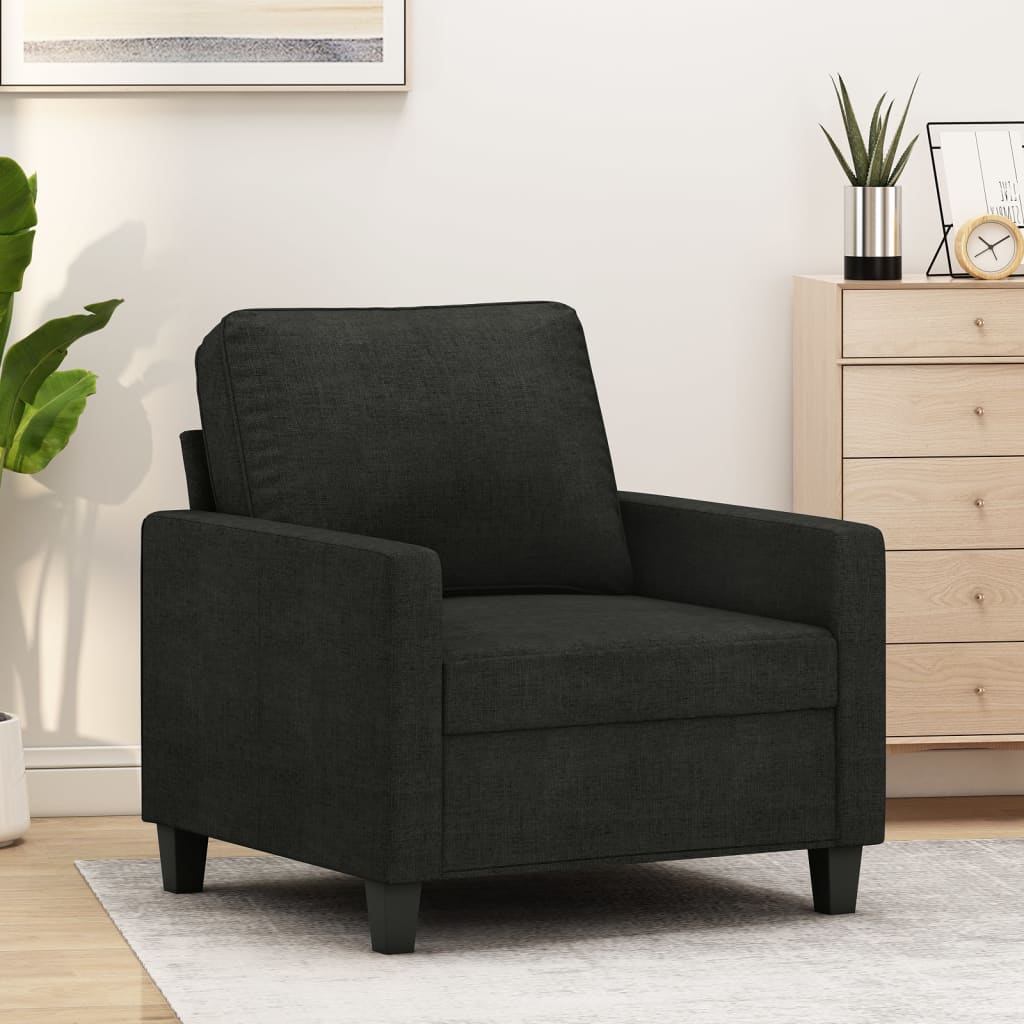 vidaXL Sofa Chair Upholstered Accent Armchair Sofa Comfort Dark Gray Fabric-35