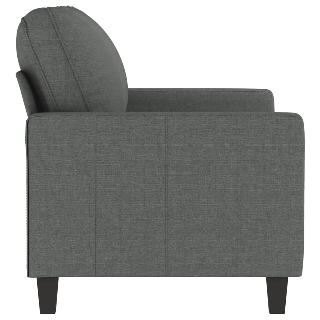 vidaXL Sofa Chair Upholstered Accent Armchair Sofa Comfort Dark Gray Fabric-58