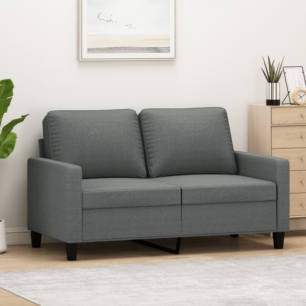 vidaXL Sofa Chair Upholstered Accent Armchair Sofa Comfort Dark Gray Fabric-46