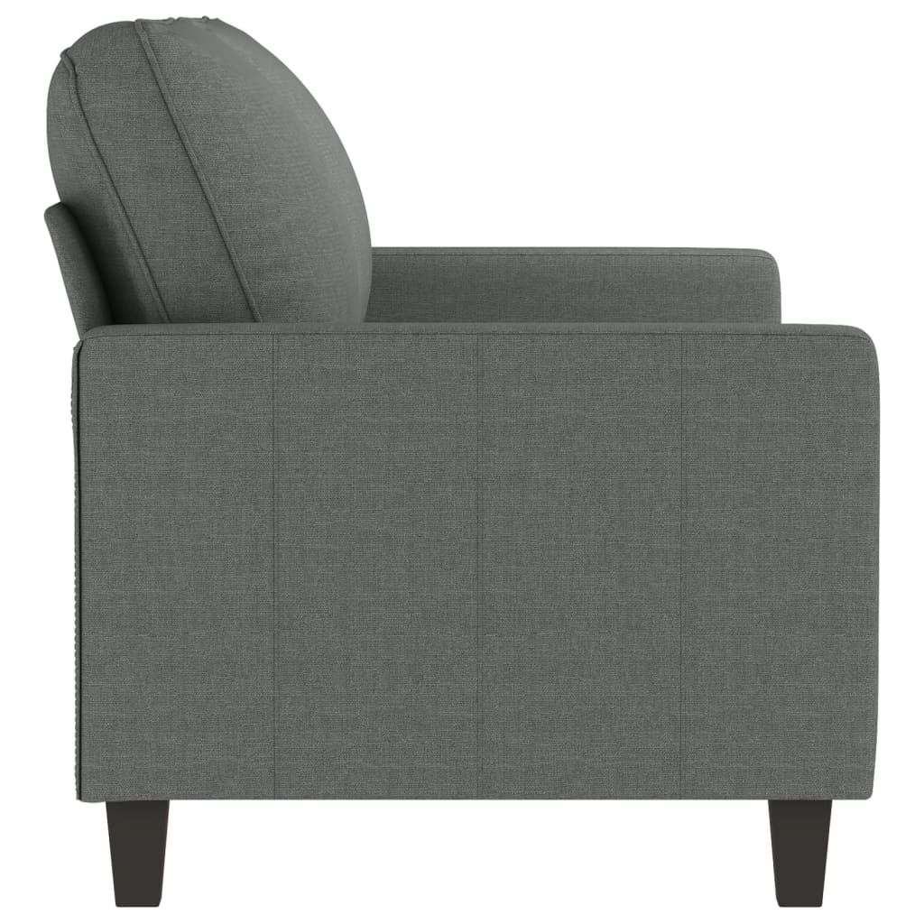 vidaXL Sofa Chair Upholstered Accent Armchair Sofa Comfort Dark Gray Fabric-16