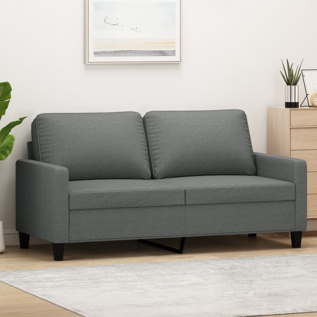 vidaXL Sofa Chair Upholstered Accent Armchair Sofa Comfort Dark Gray Fabric-4
