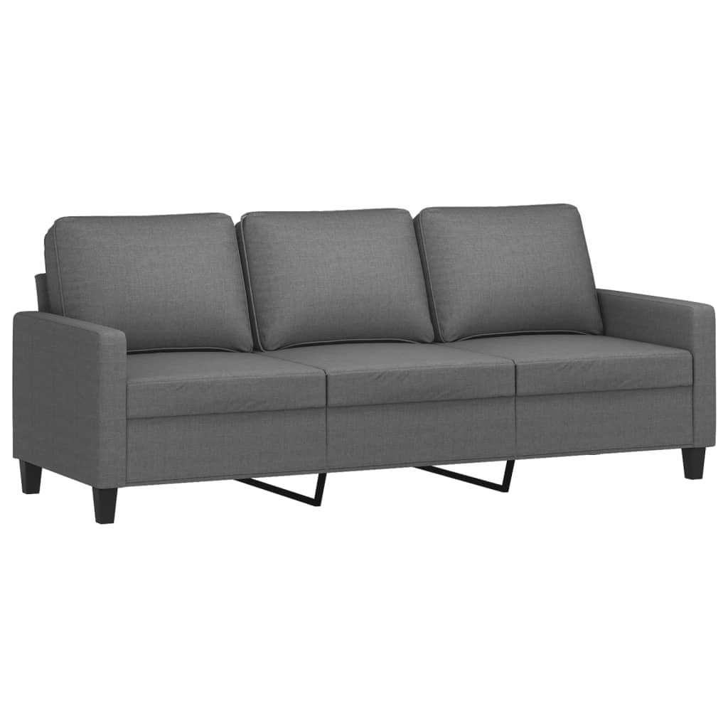 vidaXL Sofa Chair Upholstered Accent Armchair Sofa Comfort Dark Gray Fabric-44