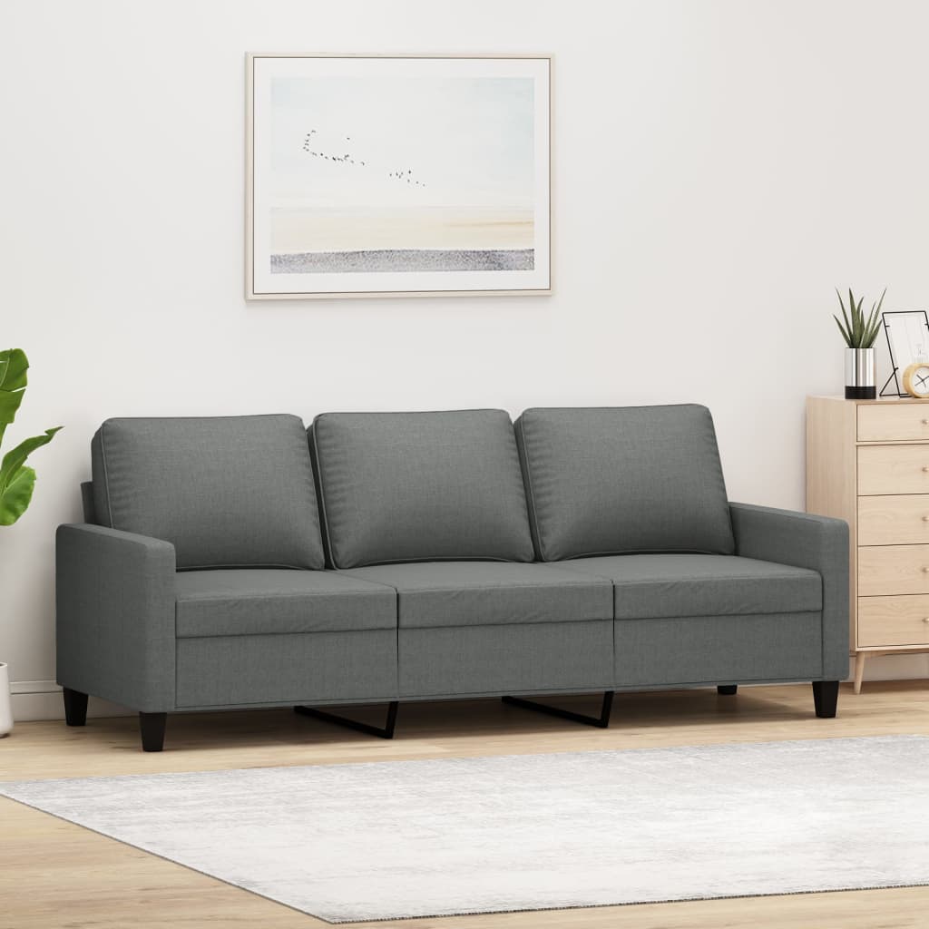 vidaXL Sofa Chair Upholstered Accent Armchair Sofa Comfort Dark Gray Fabric-50