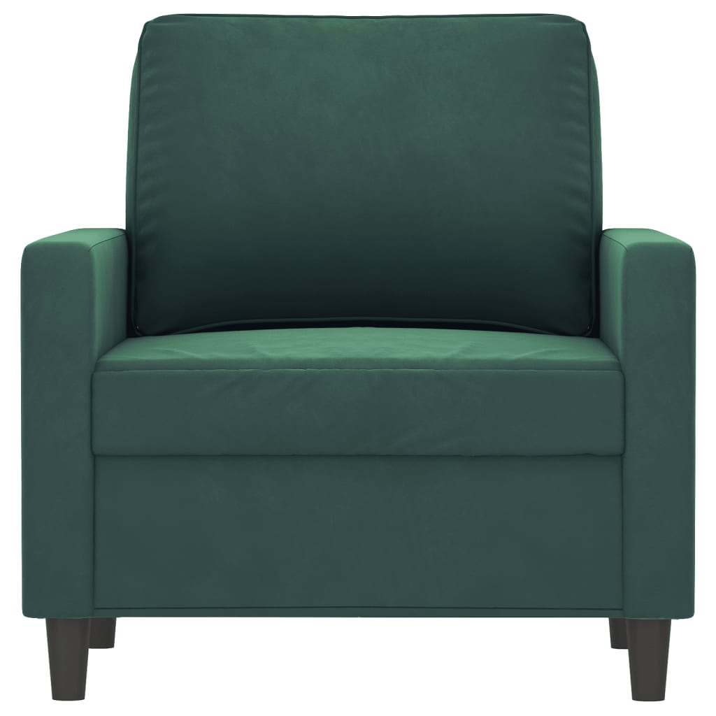 vidaXL Sofa Chair Upholstered Accent Armchair Sofa Comfort Light Gray Velvet-65