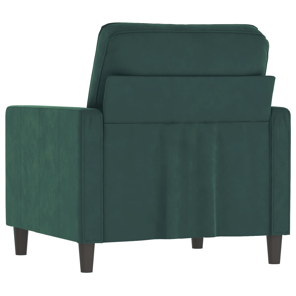 vidaXL Sofa Chair Upholstered Accent Armchair Sofa Comfort Light Gray Velvet-2
