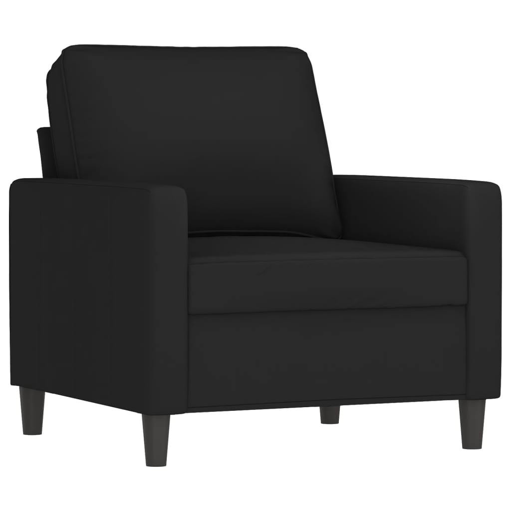 vidaXL Sofa Chair Upholstered Accent Armchair Sofa Comfort Light Gray Velvet-26