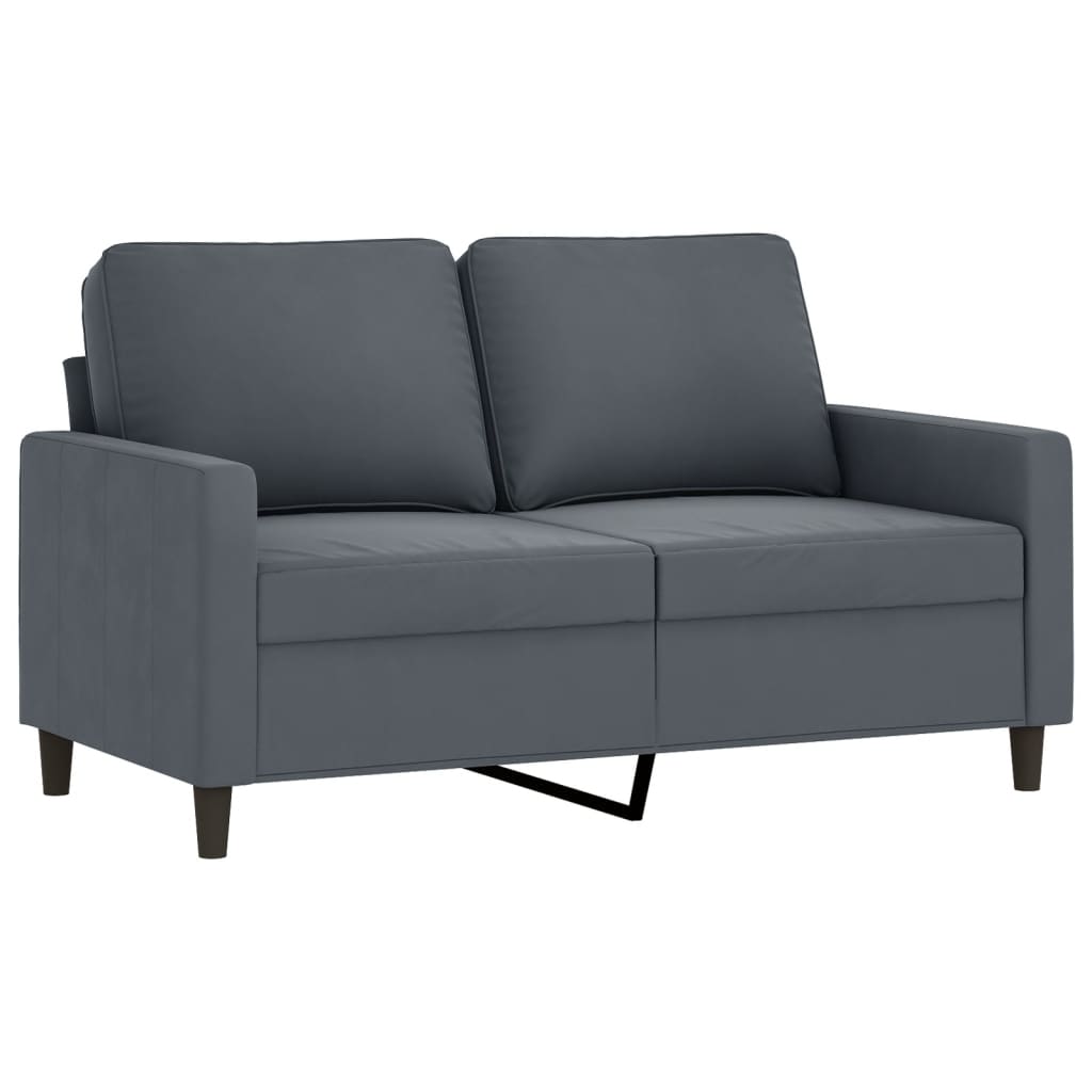vidaXL Sofa Chair Upholstered Accent Armchair Sofa Comfort Light Gray Velvet-61