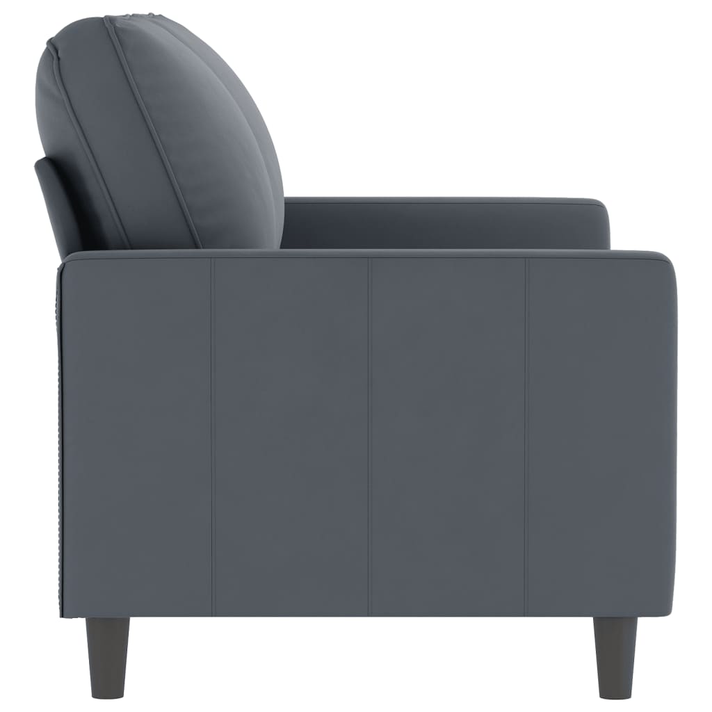 vidaXL Sofa Chair Upholstered Accent Armchair Sofa Comfort Light Gray Velvet-1