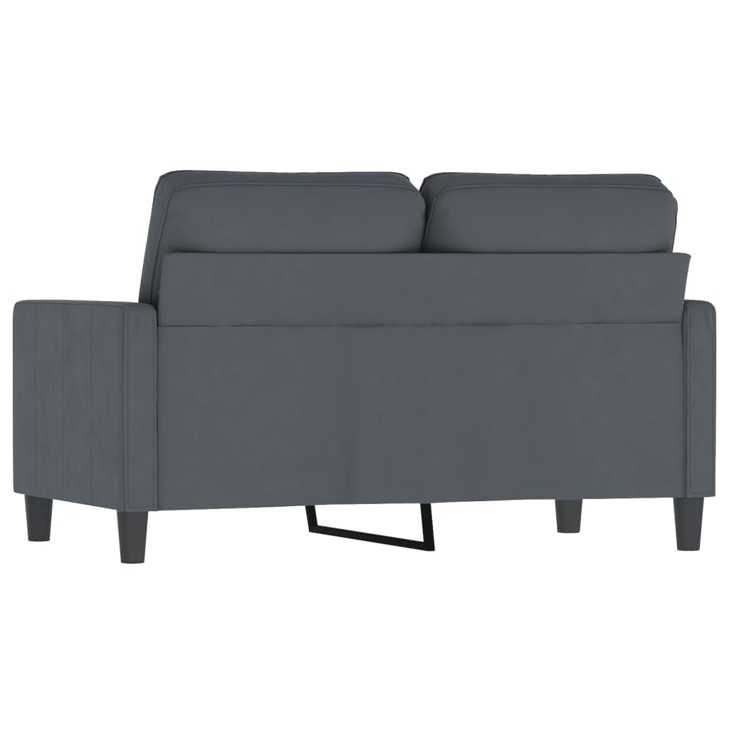 vidaXL Sofa Chair Upholstered Accent Armchair Sofa Comfort Light Gray Velvet-9
