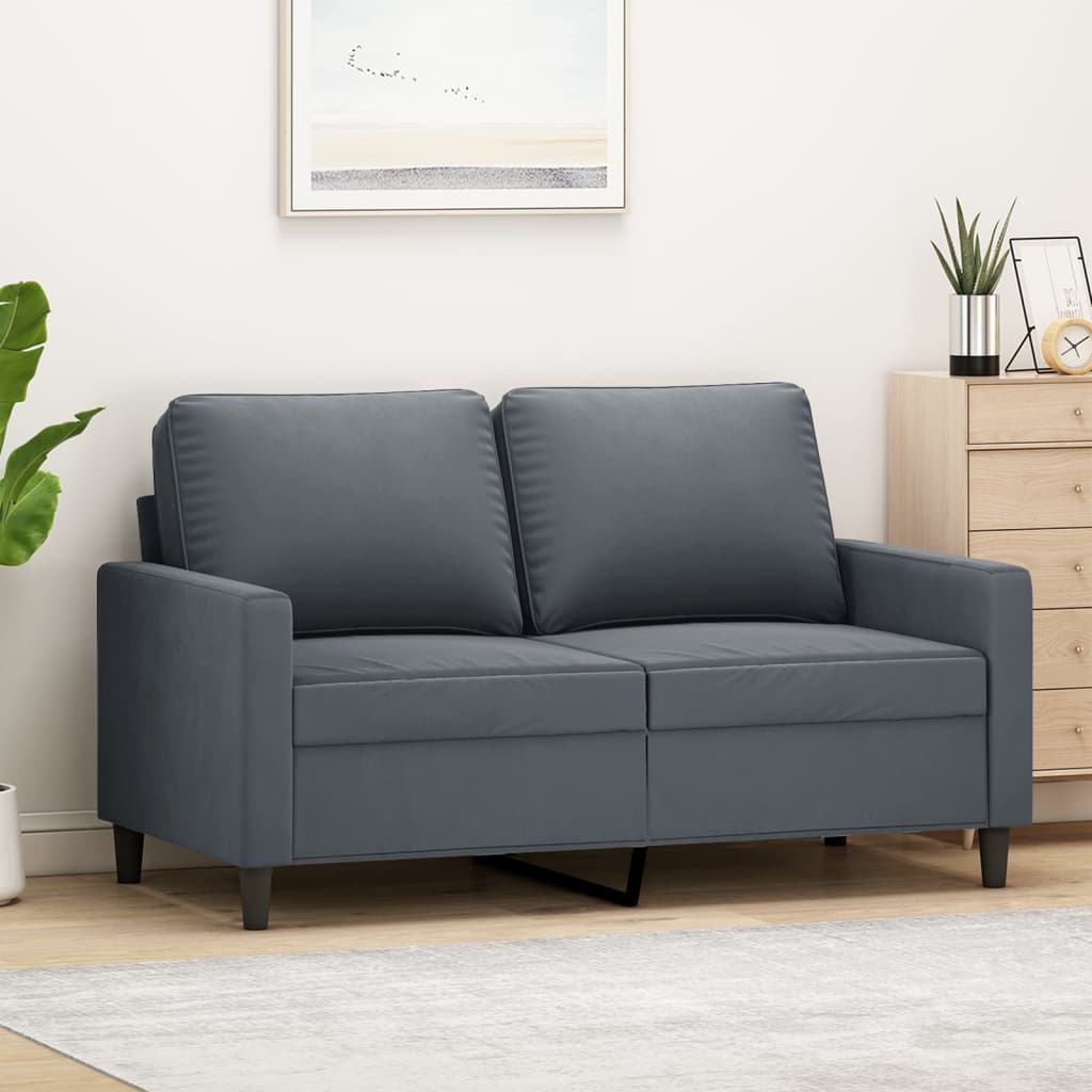 vidaXL Sofa Chair Upholstered Accent Armchair Sofa Comfort Light Gray Velvet-69