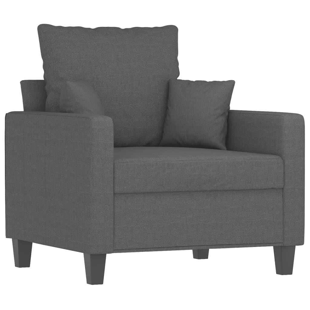 vidaXL Sofa Chair Upholstered Single Sofa Armchair for Living Room Fabric-48