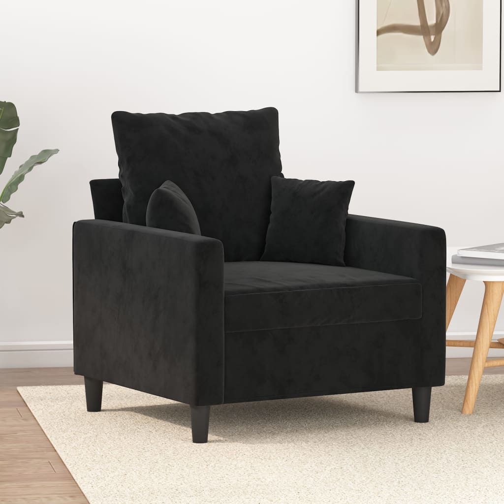 vidaXL Sofa Chair Upholstered Single Sofa Armchair for Living Room Velvet-14