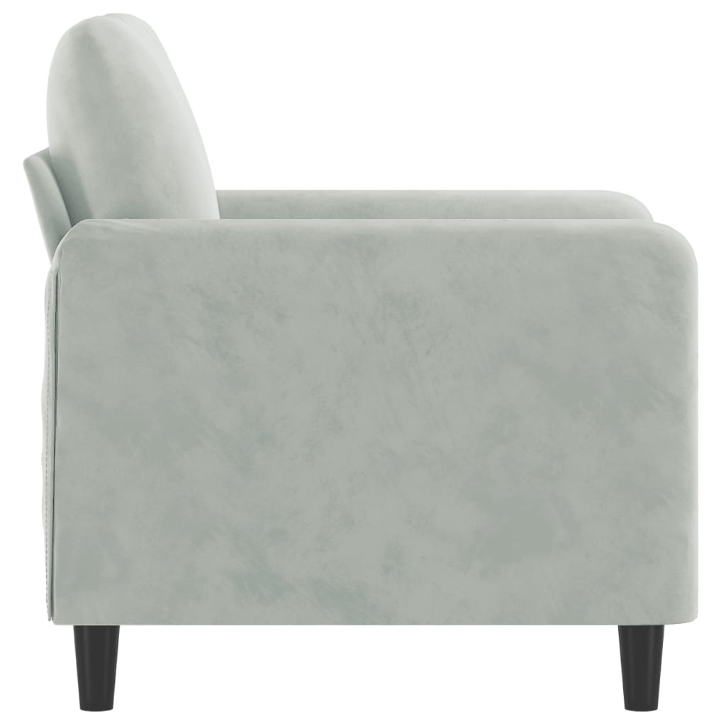 vidaXL Sofa Chair Upholstered Single Sofa Armchair for Living Room Velvet-39