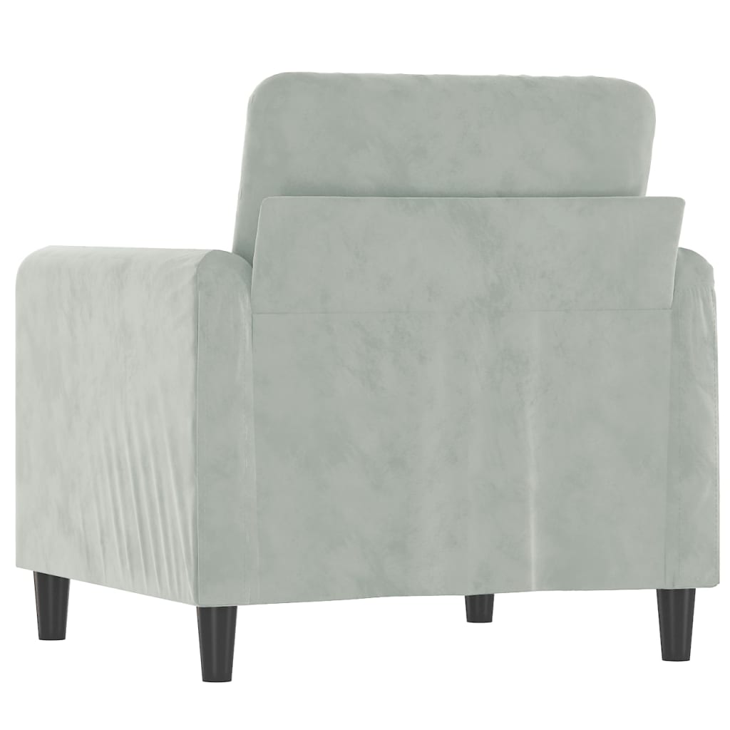 vidaXL Sofa Chair Upholstered Single Sofa Armchair for Living Room Velvet-49