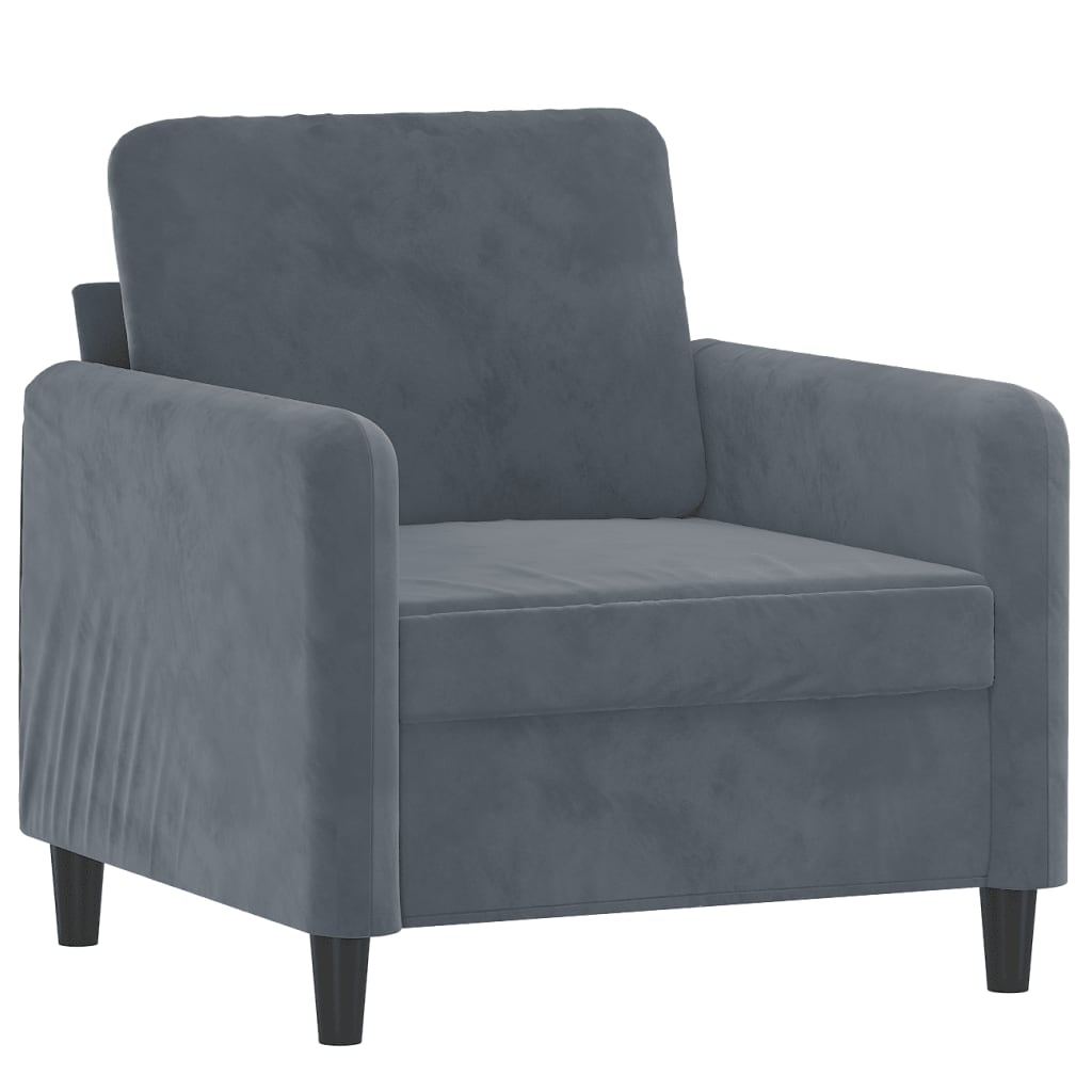 vidaXL Sofa Chair Upholstered Single Sofa Armchair for Living Room Velvet-45