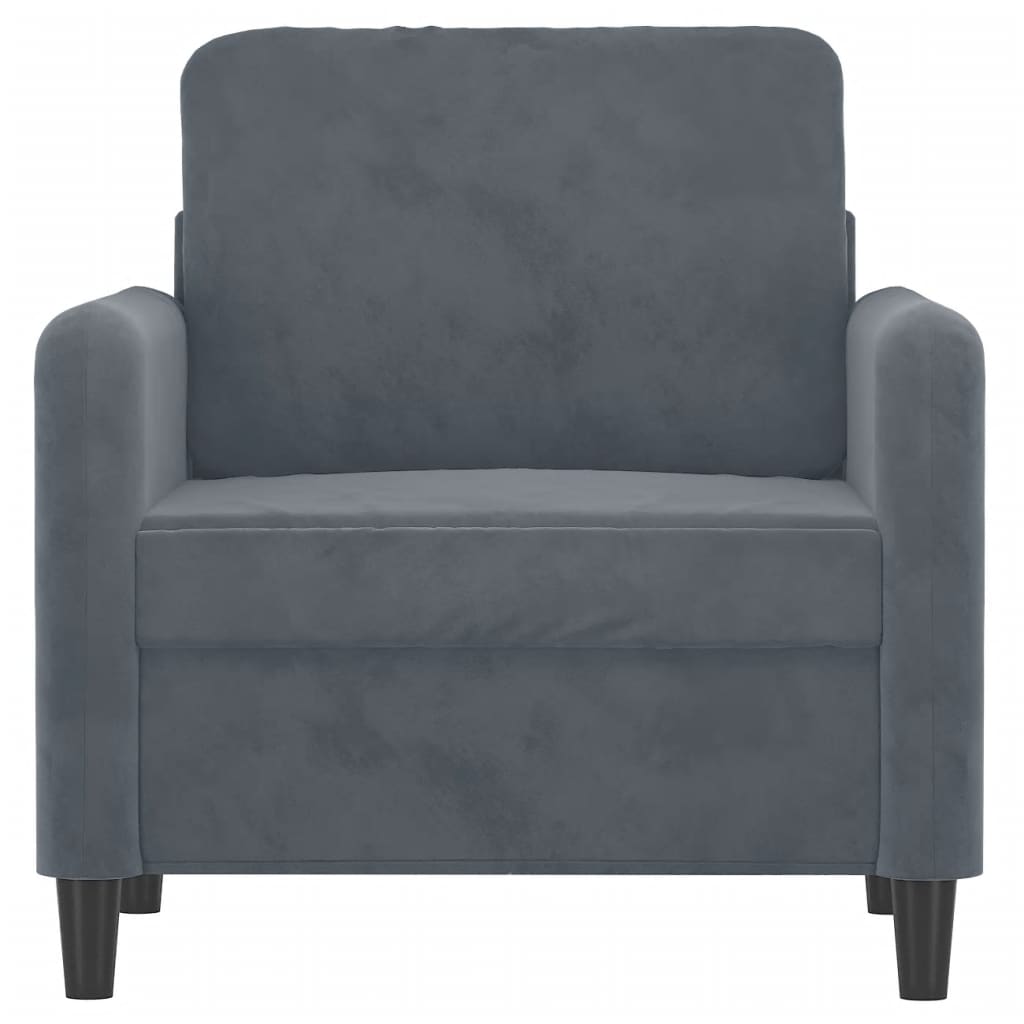 vidaXL Sofa Chair Upholstered Single Sofa Armchair for Living Room Velvet-65