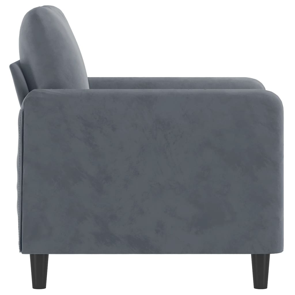 vidaXL Sofa Chair Upholstered Single Sofa Armchair for Living Room Velvet-75