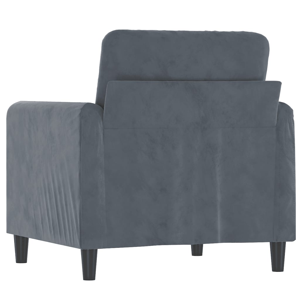 vidaXL Sofa Chair Upholstered Single Sofa Armchair for Living Room Velvet-85