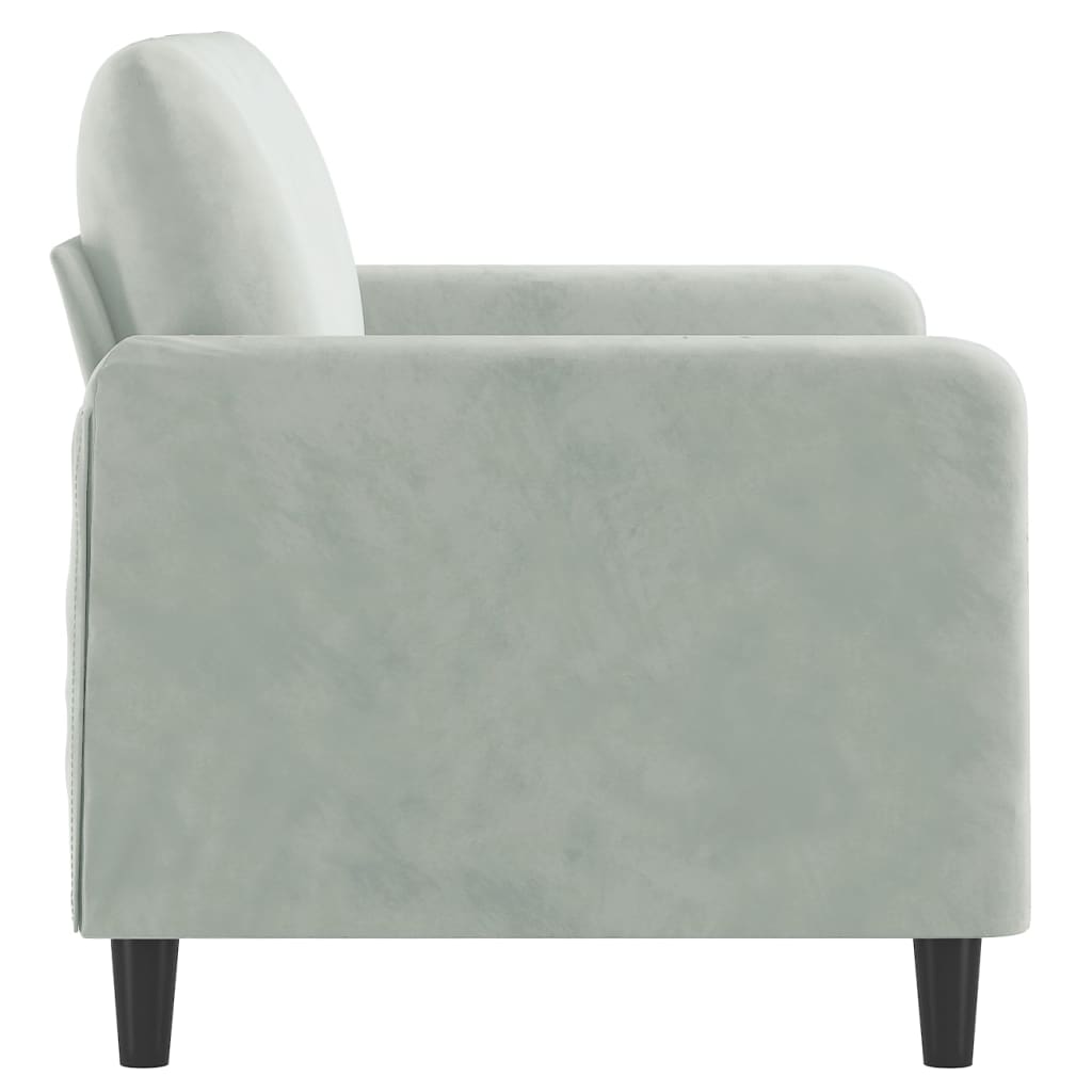 vidaXL Sofa Chair Upholstered Single Sofa Armchair for Living Room Velvet-87