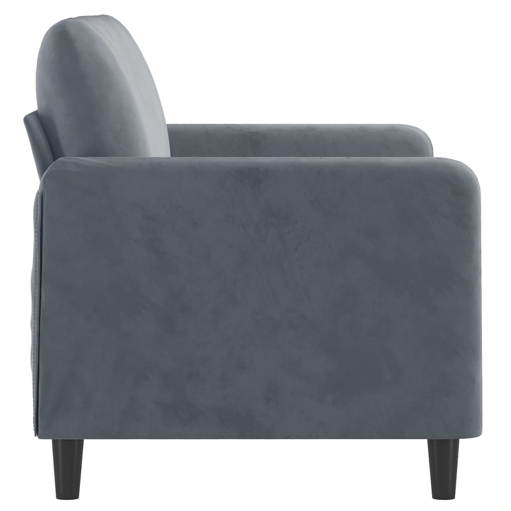 vidaXL Sofa Chair Upholstered Single Sofa Armchair for Living Room Velvet-61